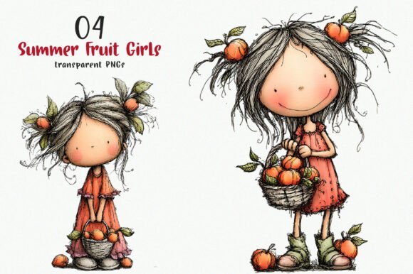 Watercolor Summer Fruit Girls Clipart: A Design Deep Dive